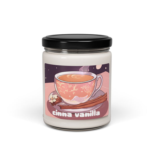 cinna vanilla scented candle, 9oz