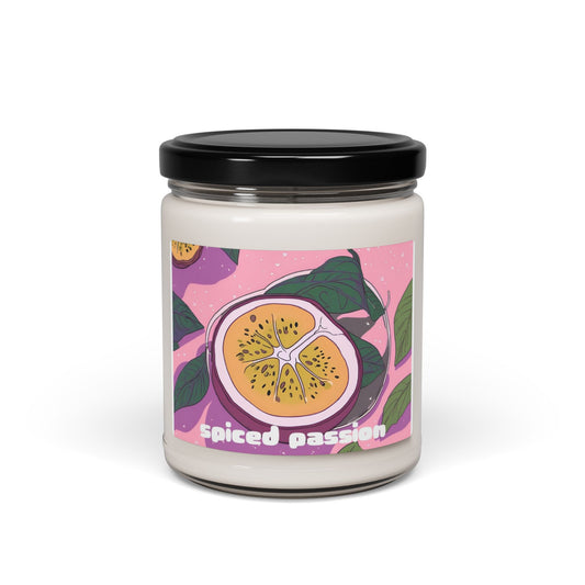 spiced passion scented candle, 9oz