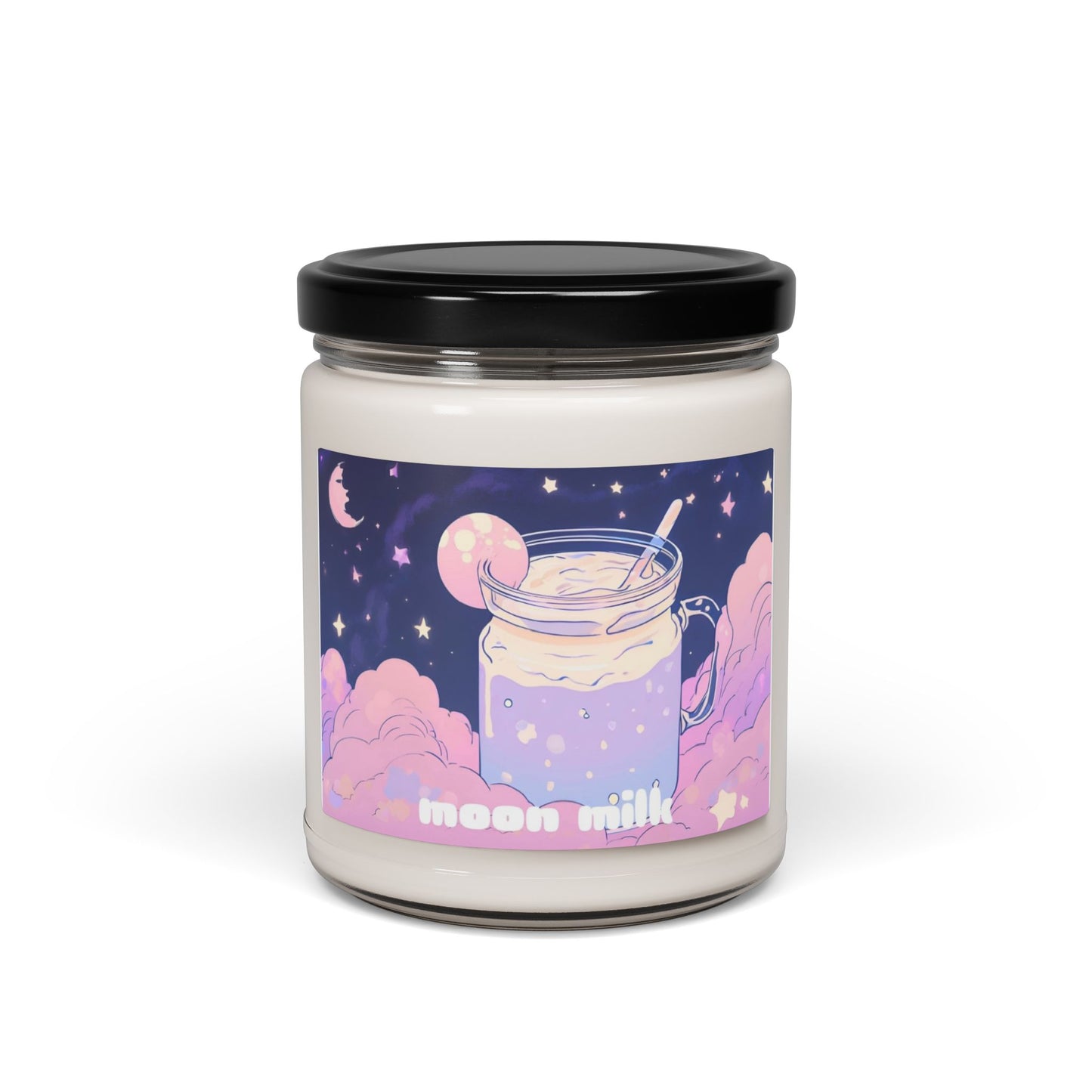 moon milk scented candle, 9oz